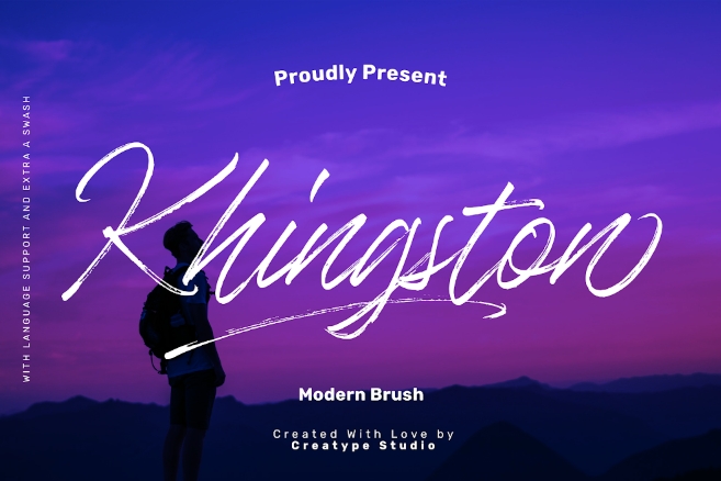14. Khingston Brush Script