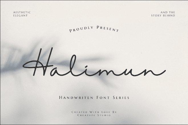 5. Halimun Script Style
