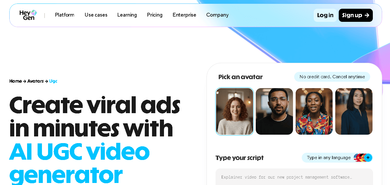 HeyGen AI UGC Video Maker