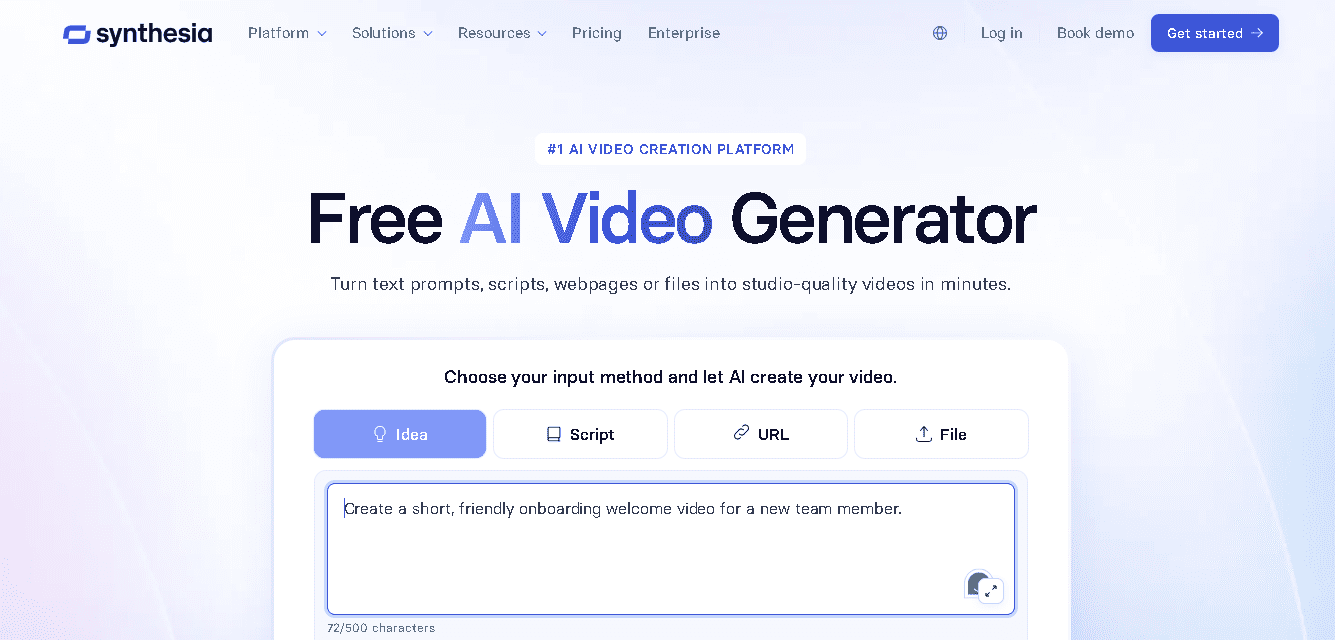 Synthesia AI Video Maker